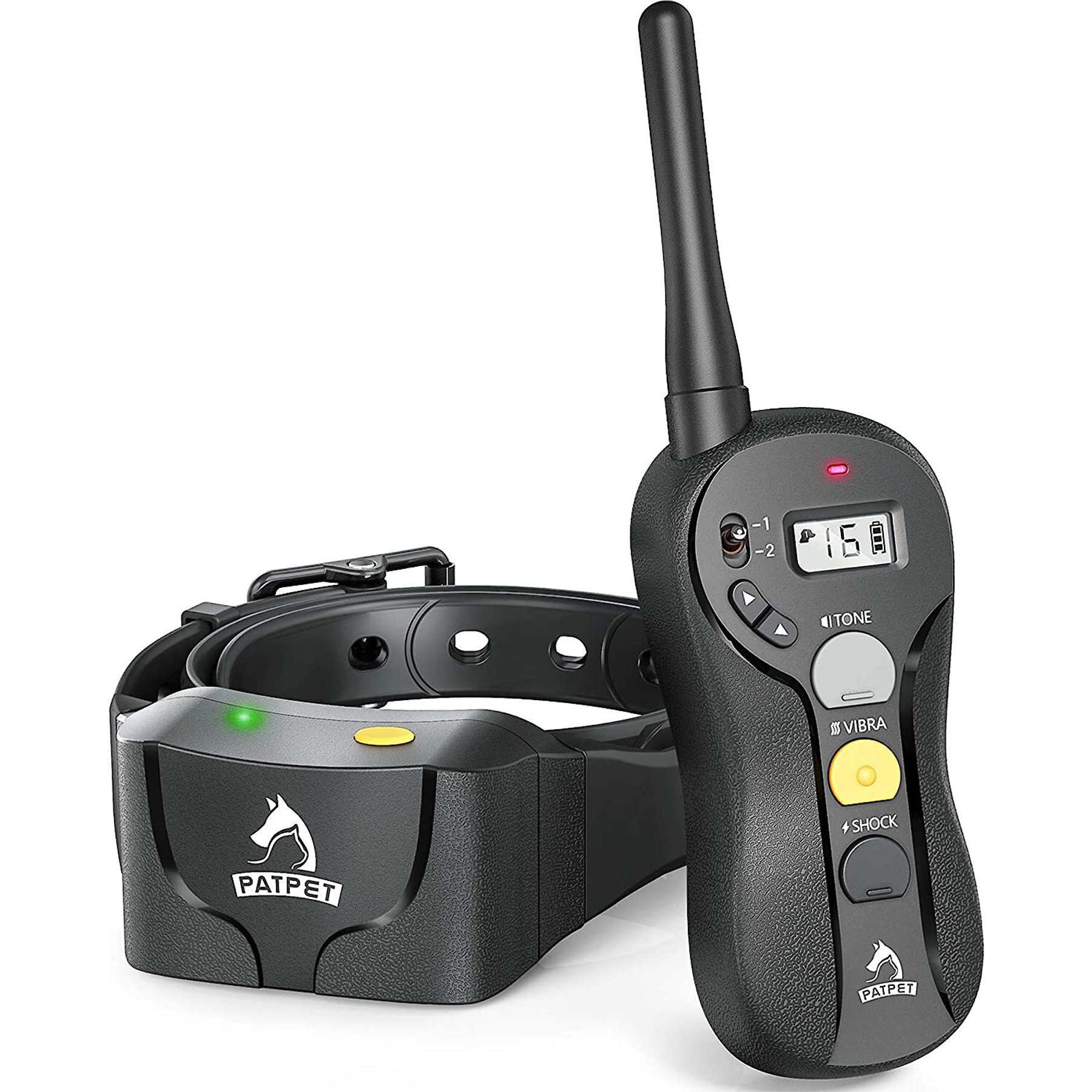 PATPET P640 Outdoor Remote Dog Training Shock Collar, 600M