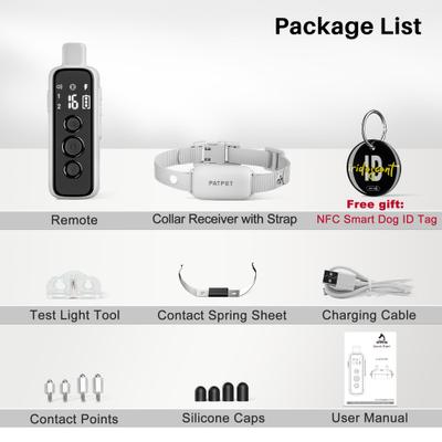 Show full view: PATPET P650 Anti-Bark & Remote Dog Training Collar, White, 1 count slide 8 of 10