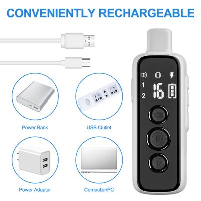 Show full view: PATPET P650 Anti-Bark & Remote Dog Training Collar, White, 2 count slide 6 of 10