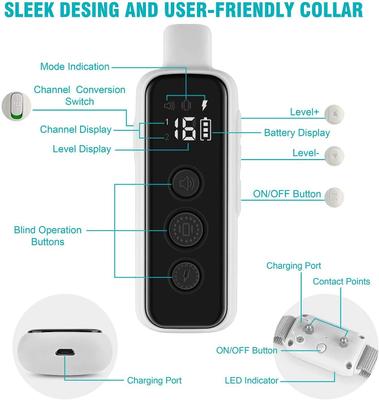 Show full view: PATPET P650 Anti-Bark & Remote Dog Training Collar, White, 2 count slide 7 of 10