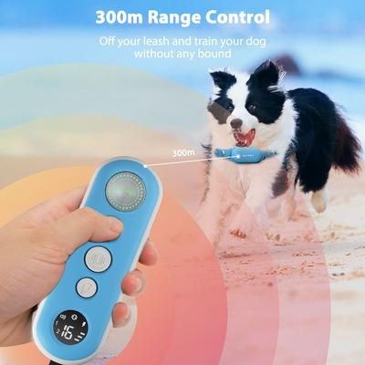 Show full view: PATPET P680 Lightweight Remote Dog Training Collar, 1 count, Sky Blue slide 4 of 12