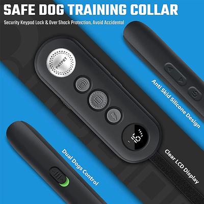 Show full view: PATPET P680 Lightweight Remote Dog Training Collar, Black, 1 count slide 3 of 10