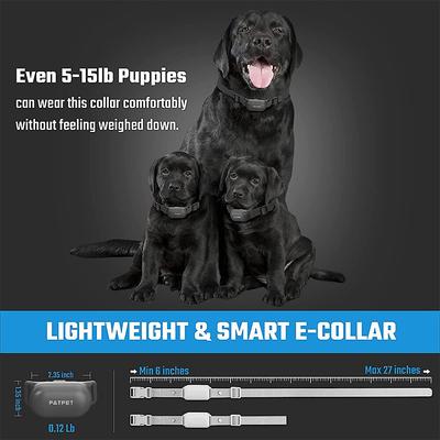 Show full view: PATPET P680 Lightweight Remote Dog Training Collar, Black, 1 count slide 4 of 10