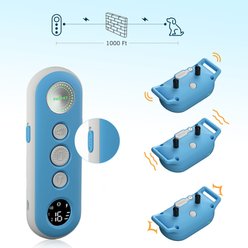 PATPET P680 NFC Pet ID Tag Bark & Remote Dog Training Electric Collar, Blue slide 2 of 7