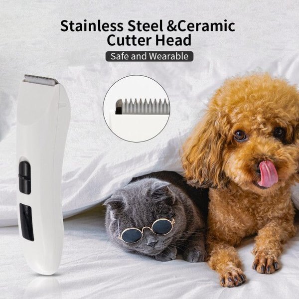 PATPET P710 Hairy Dog & Cat Grooming Clipper, White