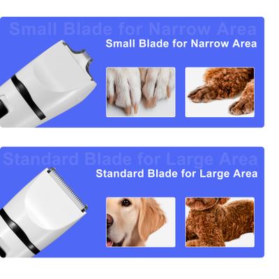 Show full view: PATPET P920 Low Noise Cordless Paws, Eyes, Ears & Face Grooming Trimmer Dog & Cat Clipper with Double Blades, White slide 2 of 9