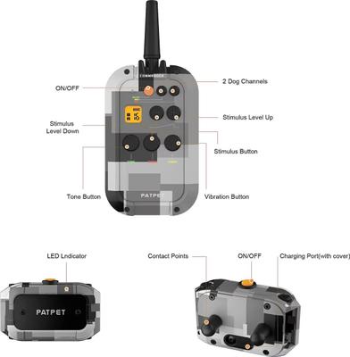 Show full view: PATPET P920 Outdoor Dedicated 4000ft Remote Dog Training Collar, Meisai, Small slide 9 of 11