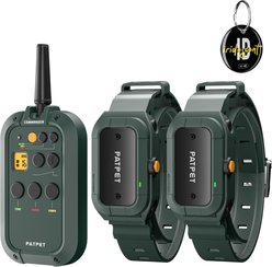 PATPET P920B Outdoor Dedicated 1300M Remote Dog Training Collar, Dark Green, 2 count