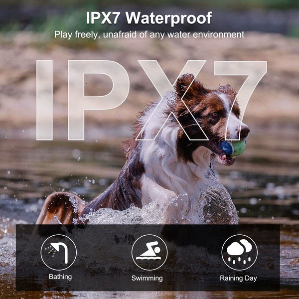 Show full view: PATPET P930 APP Bluetooth & Rechargeable Remote Training Dog Collar, Desert Grey slide 6 of 10