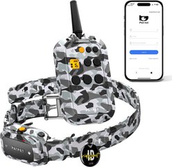PATPET P930 APP Bluetooth & Rechargeable Remote Training Dog Collar, Shell Camouflage
