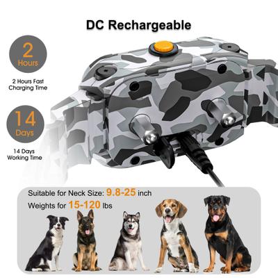 Show full view: PATPET P930 APP Bluetooth & Rechargeable Remote Training Dog Collar, Shell Camouflage slide 8 of 10