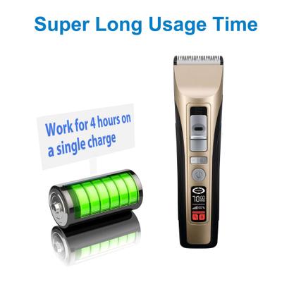 Show full view: PATPET P950 Rechargeable Five-Level Speed Regulation Seat Pet Hair Grooming Clippers, Gold slide 5 of 9