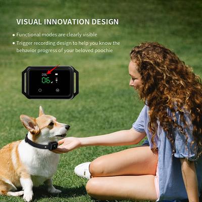 Show full view: PATPET Premium Waterproof Visualized Automatic Bark Training Collar slide 5 of 11