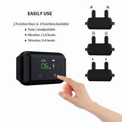 Show full view: PATPET Premium Waterproof Visualized Automatic Bark Training Collar slide 6 of 11