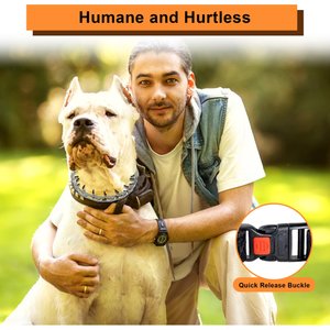 PATPET Quick Release Buckle Prong Training Pinch Dog Collar, 20-in neck, 3.0-mm wide