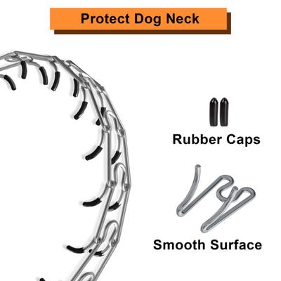Show full view: PATPET Quick Release Buckle Prong Training Pinch Dog Collar, Black, 22-in neck, 3.5-mm wide slide 4 of 7