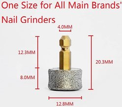 PATPET Replacement Dog Nail Grinder Wheel, 2 count slide 2 of 5