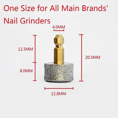 Show full view: PATPET Replacement Dog Nail Grinder Wheel, 2 count slide 3 of 7