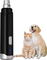 PATPET Steel Grit Dog & Cat Nail Grinder, Black