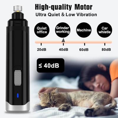 Show full view: PATPET Steel Grit Dog & Cat Nail Grinder, Black slide 5 of 7