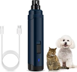 PATPET Steel Grit Dog & Cat Nail Grinder, Navy