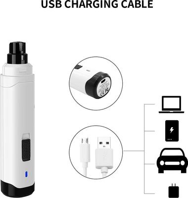 Show full view: PATPET Steel Grit Dog & Cat Nail Grinder, White slide 7 of 10