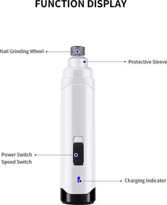 Show full view: PATPET Steel Grit Dog & Cat Nail Grinder, White slide 6 of 10
