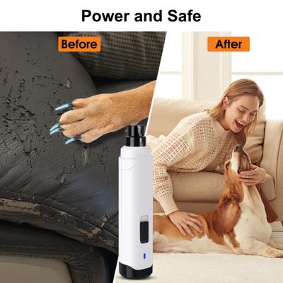 Show full view: PATPET Steel Grit Dog & Cat Nail Grinder, White slide 2 of 10