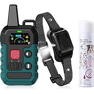 PATPET T510 1000-ft Citronella Spray IPX6 Waterproof No Shock with Beep & Vibration Dog Training Collar