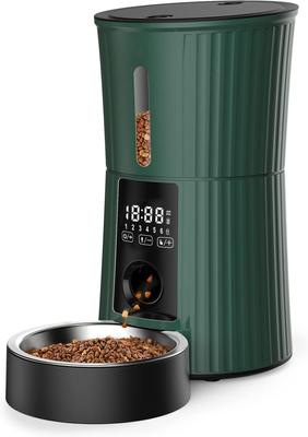 PATPET PF01 Timed 10s Voice Recorder Smart Automatic Cat & Dog Feeder, 4-lit, Green
