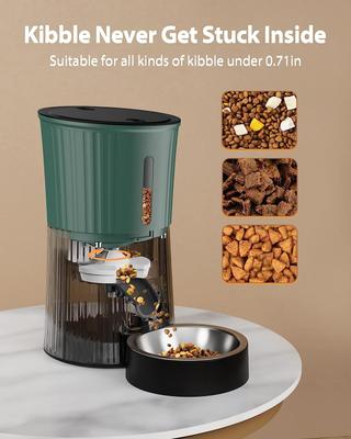 Show full view: PATPET Timed Automatic Dog & Cat Feeder with 10s Voice Recorder, 4-L, Green slide 2 of 10