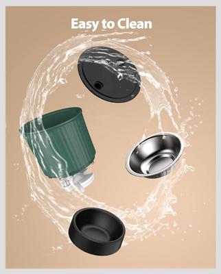 Show full view: PATPET Timed Automatic Dog & Cat Feeder with 10s Voice Recorder, 4-L, Green slide 7 of 10