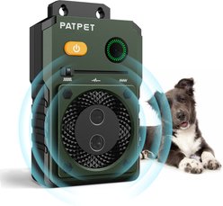 PATPET U11 Auto Anti Bark Device Outdoor Ultrasonic Dog Bark Control, Green
