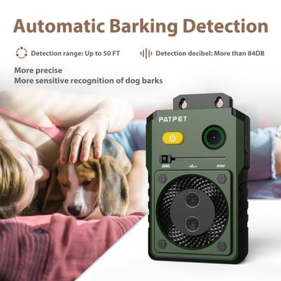 Show full view: PATPET U11 Auto Anti Bark Device Outdoor Ultrasonic Dog Bark Control, Green slide 2 of 10