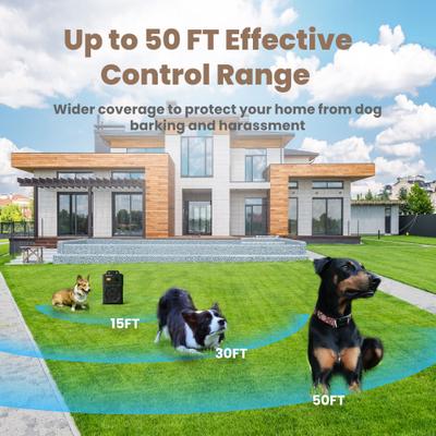 Show full view: PATPET U11 Auto Anti Bark Device Outdoor Ultrasonic Dog Bark Control, Green slide 3 of 10