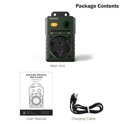 Show full view: PATPET U11 Auto Anti Bark Device Outdoor Ultrasonic Dog Bark Control, Green slide 9 of 10
