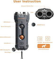 PATPET U20 Enhanced Handheld Ultrasonic Bark Control Dog Repellent, Small slide 2 of 8