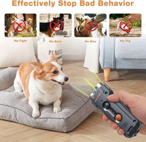 PATPET U20 Enhanced Handheld Ultrasonic Bark Control Dog Repellent, Small