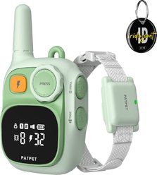 PATPET Ultra Compact Dog Training Collar with Remote, IPX7 Waterproof & Rechargeable, Green