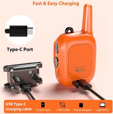 Show full view: PATPET Ultra Compact Dog Training Collar with Remote, IPX7 Waterproof & Rechargeable, Small, Orange slide 5 of 10