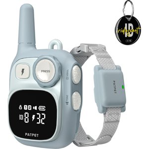 PATPET Ultra Compact Dog Training Collar with Remote, IPX7 Waterproof & Rechargeable, Small