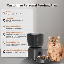PATPET Visual Triple Seal with 10S Voice Record Automatic Dog & Cat Feeder, 3-L slide 2 of 7