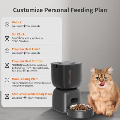 Show full view: PATPET Visual Triple Seal with 10S Voice Record Automatic Dog & Cat Feeder, 3-L slide 2 of 8