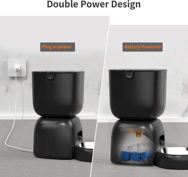 Show full view: PATPET Visual Triple Seal with 10S Voice Record Automatic Dog & Cat Feeder, 3-L slide 5 of 8