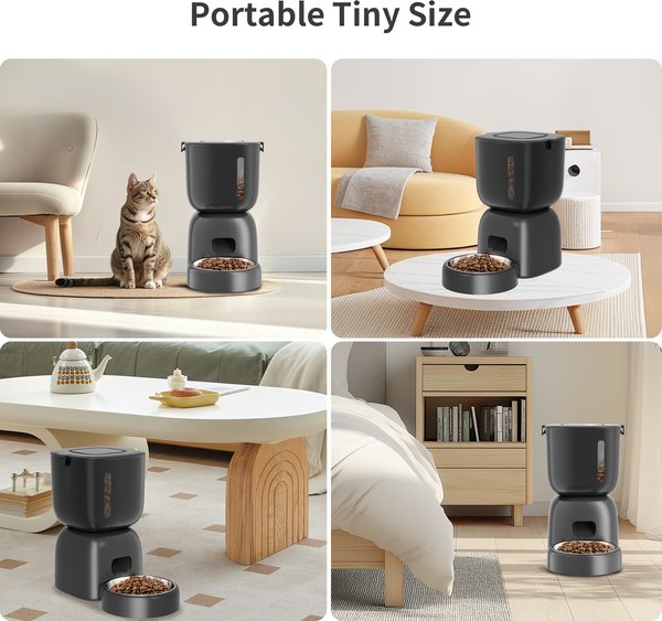 Show full view: PATPET Visual Triple Seal with 10S Voice Record Automatic Dog & Cat Feeder, 3-L slide 4 of 8