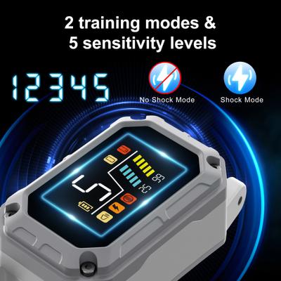 Show full view: PATPET Waterproof Smart Anti-Bark Dog Collar, Gray slide 2 of 9