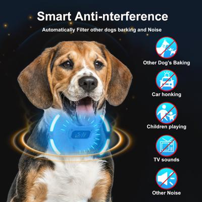 Show full view: PATPET Waterproof Smart Anti-Bark Dog Collar, Gray slide 3 of 9