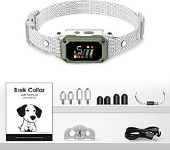 PATPET Waterproof Smart Anti-Bark Dog Collar, Green slide 2 of 8