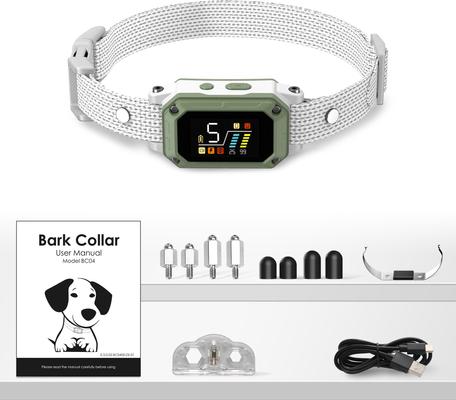 Show full view: PATPET Waterproof Smart Anti-Bark Dog Collar, Green slide 8 of 9