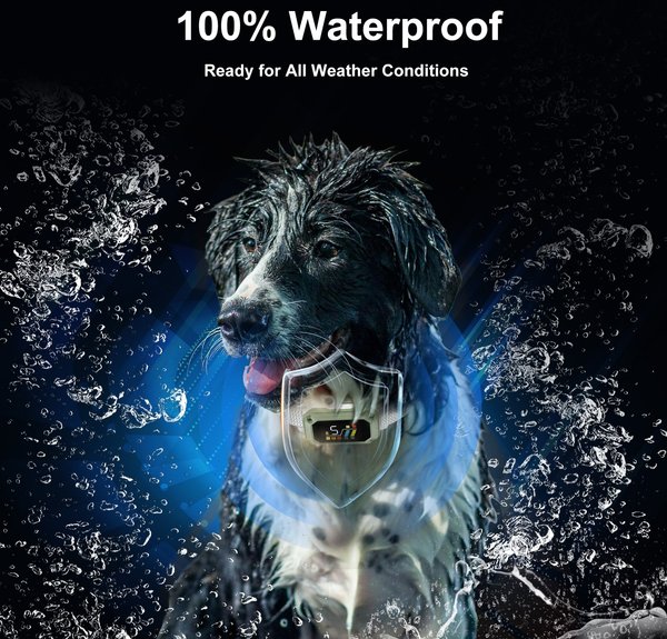 Show full view: PATPET Waterproof Smart Anti-Bark Dog Collar, Green slide 4 of 9